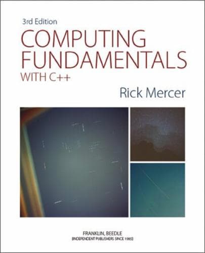 Computing Fundamentals with C++ (Third Edition) Cover
